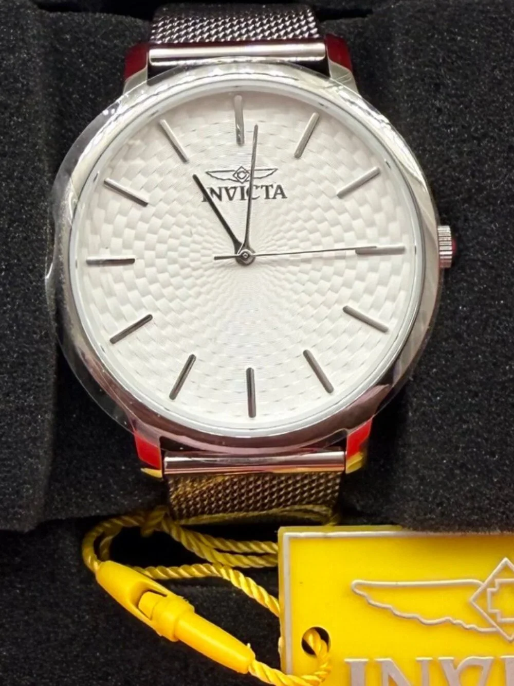 $229 Invicta Maylan Mens Silver Dial 38mm Steel Quartz Watch 48972 NIB
